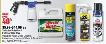 PartSource Selected Interior & Exterior Car Care offer