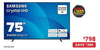 Visions Electronics Samsung 75 Smart TV offer