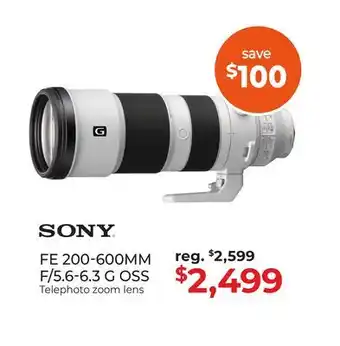 Gosselin Photo FE 200-600MM F/5.6-6.3 G OSS offer