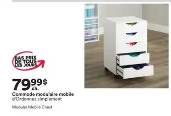 Michaels Commode modulaire mobile d'Ordonnez simplement offer