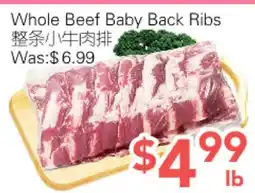 Ample Food Market Whole Beef Baby Back Ribs offer