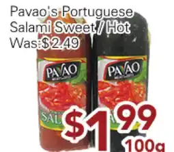 Ample Food Market Pavao's Portuguese Salami Sweet/Hot offer