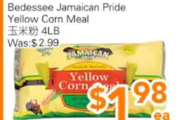 Ample Food Market Bedessee Jamaican Pride Yellow Corn Meal offer