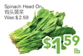 Ample Food Market Spinach Head On offer