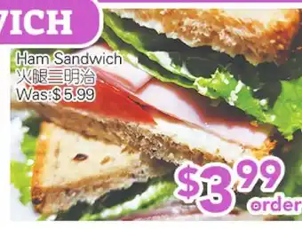 Ample Food Market Ham Sandwich offer