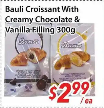 Bestco Food Mart Bauli Croissant With Creamy Chocolate & Vanilla Filling offer