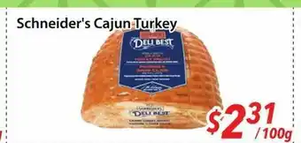 Bestco Food Mart Schneider's Cajun Turkey offer