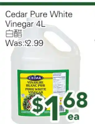 Ample Food Market Cedar Pure White Vinegar offer