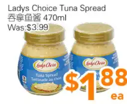 Ample Food Market Ladys Choice Tuna Spread offer