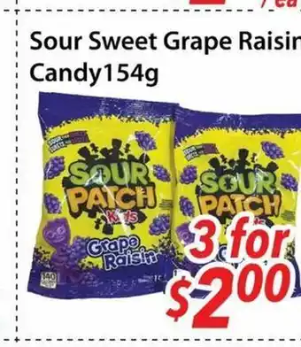 Bestco Food Mart Sour Patch Grape Raisin Candy offer