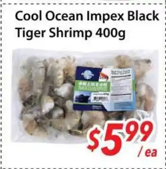 Bestco Food Mart Cool Ocean Impex Black Tiger Shrimp offer