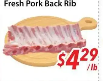 Bestco Food Mart Fresh Pork Back Rib offer