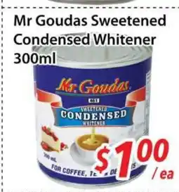 Bestco Food Mart Mr Goudas Sweetened Condensed Whitener offer