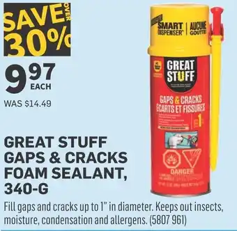 Co-op Great stuff gaps & cracks foam sealant offer