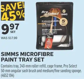 Co-op Simms microfibre paint tray set offer