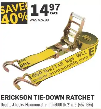 Co-op Erickson tie-down ratchet offer