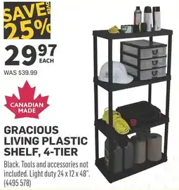 Co-op Gracious living plastic shelf offer