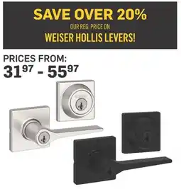 Co-op Weiser hollis levers! offer