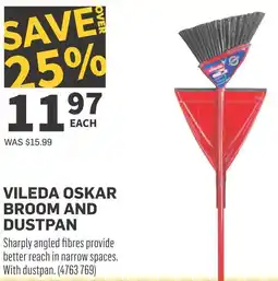 Co-op Vileda oskar broom and dustpan offer