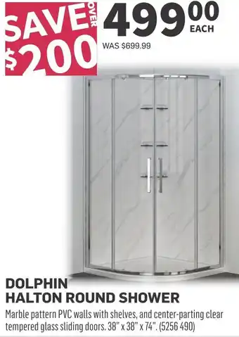 Co-op Dolphin halton round shower offer