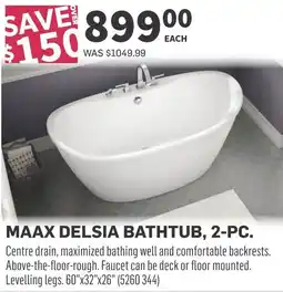 Co-op Maax delsia bathtub offer