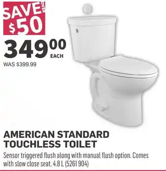 Co-op American standard touchless toilet offer