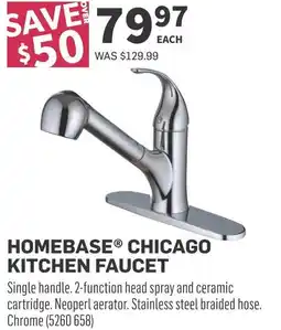 Co-op Homebase chicago kitchen faucet offer