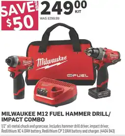 Co-op Milwaukee m12 fuel hammer drill/ impact combo offer