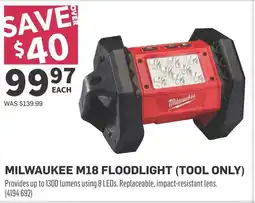 Co-op Milwaukee m18 floodlight (tool only) offer