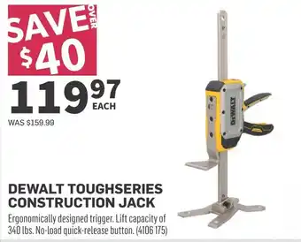 Co-op Dewalt toughseries construction jack offer