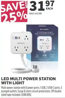 Co-op Led multi power station with light offer