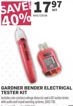 Co-op Gardner bender electrical tester kit offer