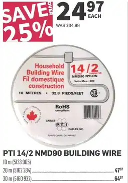 Co-op Pti 14/2 nmd90 building wire offer