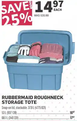 Co-op Rubbermaid roughneck storage tote offer