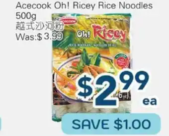 Oceans Fresh Food Market Acecook Oh! Ricey Rice Noodles offer