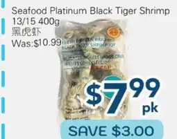 Oceans Fresh Food Market Seafood Platinum Black Tiger Shrimp offer