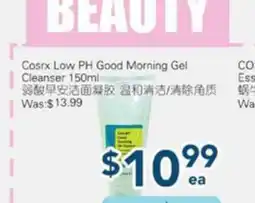 Oceans Fresh Food Market Cosrx Low PH Good Morning Gel Cleanser offer