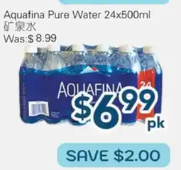 Oceans Fresh Food Market Aquafina Pure Water offer