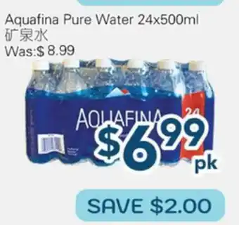 Oceans Fresh Food Market Aquafina Pure Water offer