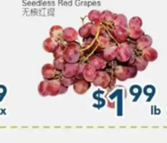 Oceans Fresh Food Market Seedless Red Grapes offer