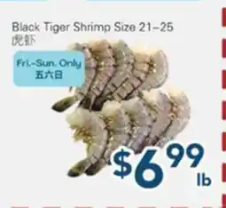 Oceans Fresh Food Market Black Tiger Shrimp Size 21-25 offer