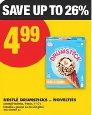 No Frills Nestle drumsticks or novelties offer