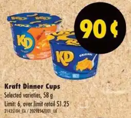 No Frills Kraft Dinner Cups offer