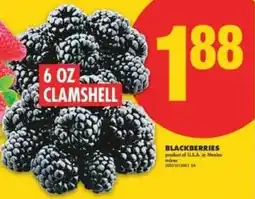 No Frills Blackberries offer