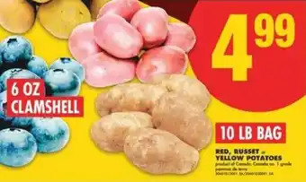 No Frills RED, RUSSET YELLOW POTATOES offer