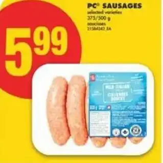 No Frills PC sausages offer