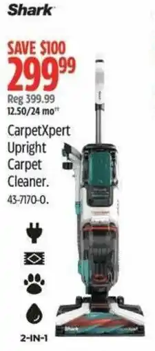 Canadian Tire Shark CarpetXpert Upright Carpet Cleaner. offer