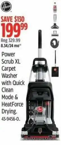 Canadian Tire Power Scrub XL Carpet Washer with Quick Clean Mode & HeatForce Drying offer