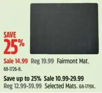 Canadian Tire Fairmont Mat. offer