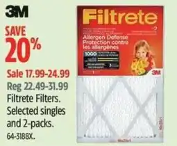 Canadian Tire 3M Filtrete filters offer